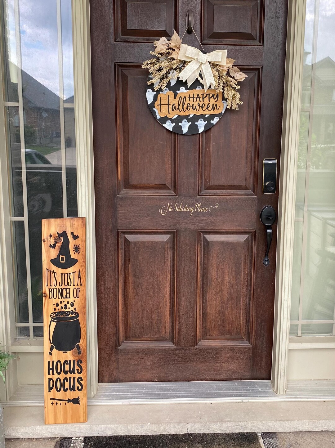 Halloween Carved Sign, Hocus Pocus Cedar Sign, Fall Porch Decor - Etsy