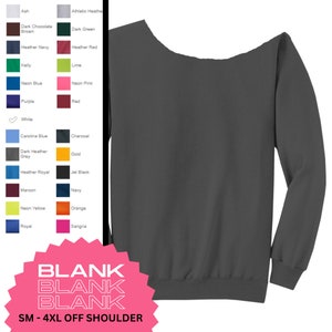 Off Shoulder Sweatshirt Wholesale Etsy