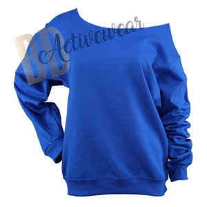 BLANK Unisex Raw Edge Off Shoulder Sweatshirt for Women, Size SM - 4XL, Sweatshirt for Sublimation 50/50 Bland, Bulk, Wholesale image 6