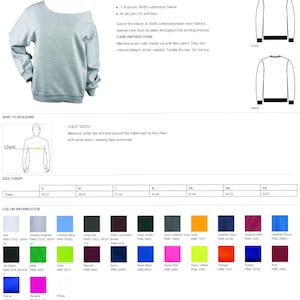 BLANK Unisex Raw Edge Off Shoulder Sweatshirt for Women, Size SM - 4XL, Sweatshirt for Sublimation 50/50 Bland, Bulk, Wholesale image 2