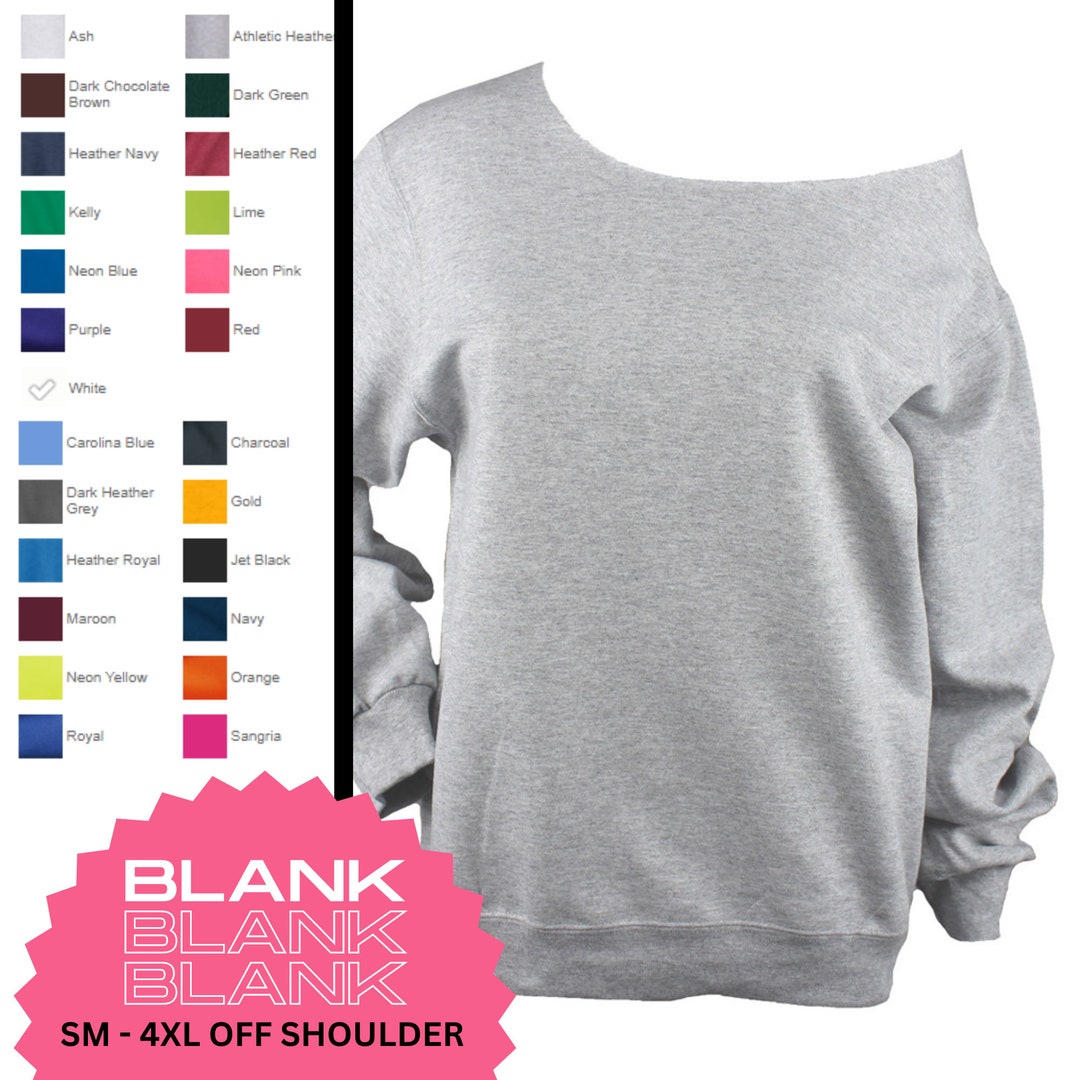 Blank off the shoulder sweatshirt hotsell