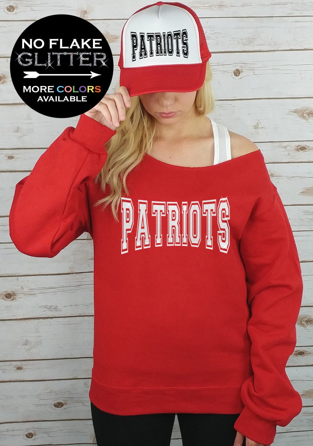 Womens red patriots sweatshirt sale