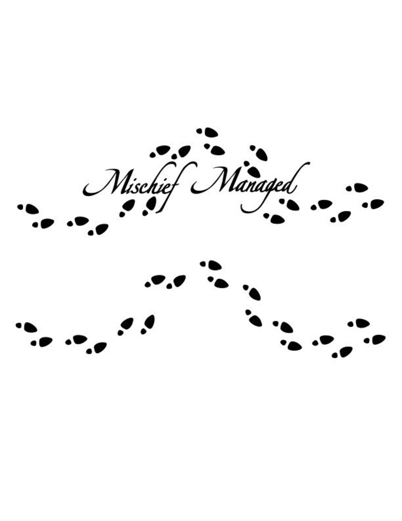 Mischief Managed SVG and Png Option 2 | Etsy