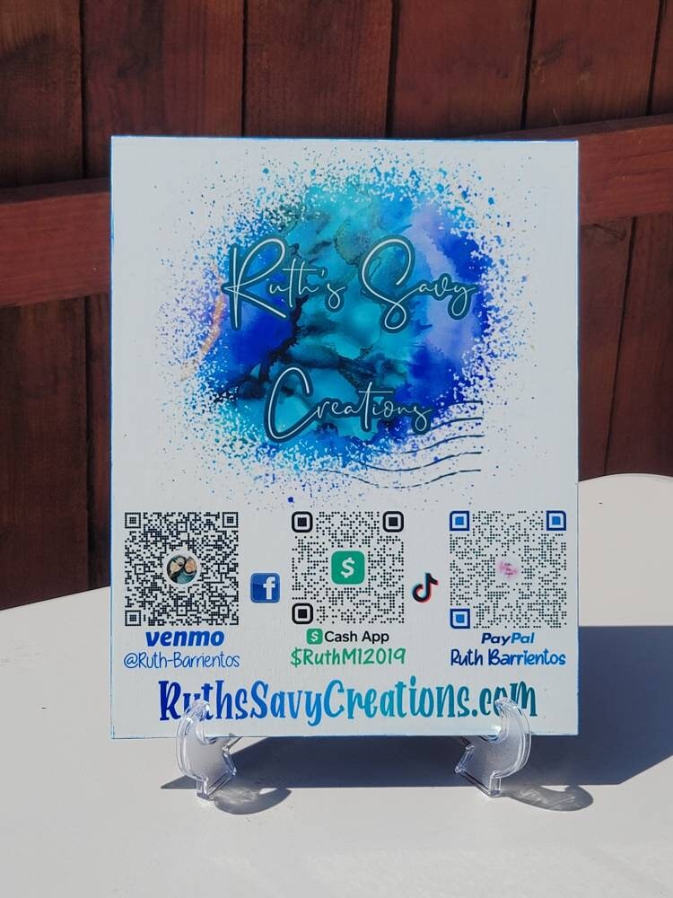Scan to pay QR Codes Sign Business Sign Venmo Cash App Etsy