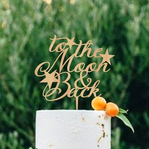 Wedding Cake Topper Moon Of My Life My Sun And Star Cake Etsy Wedding Cake Topper Moon Of My Life My Sun And Star Cake Etsy