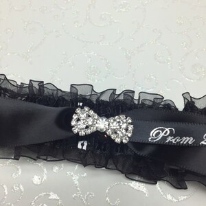 Black on Black Prom garter. Prom garters, Garters, Garter for prom image 1