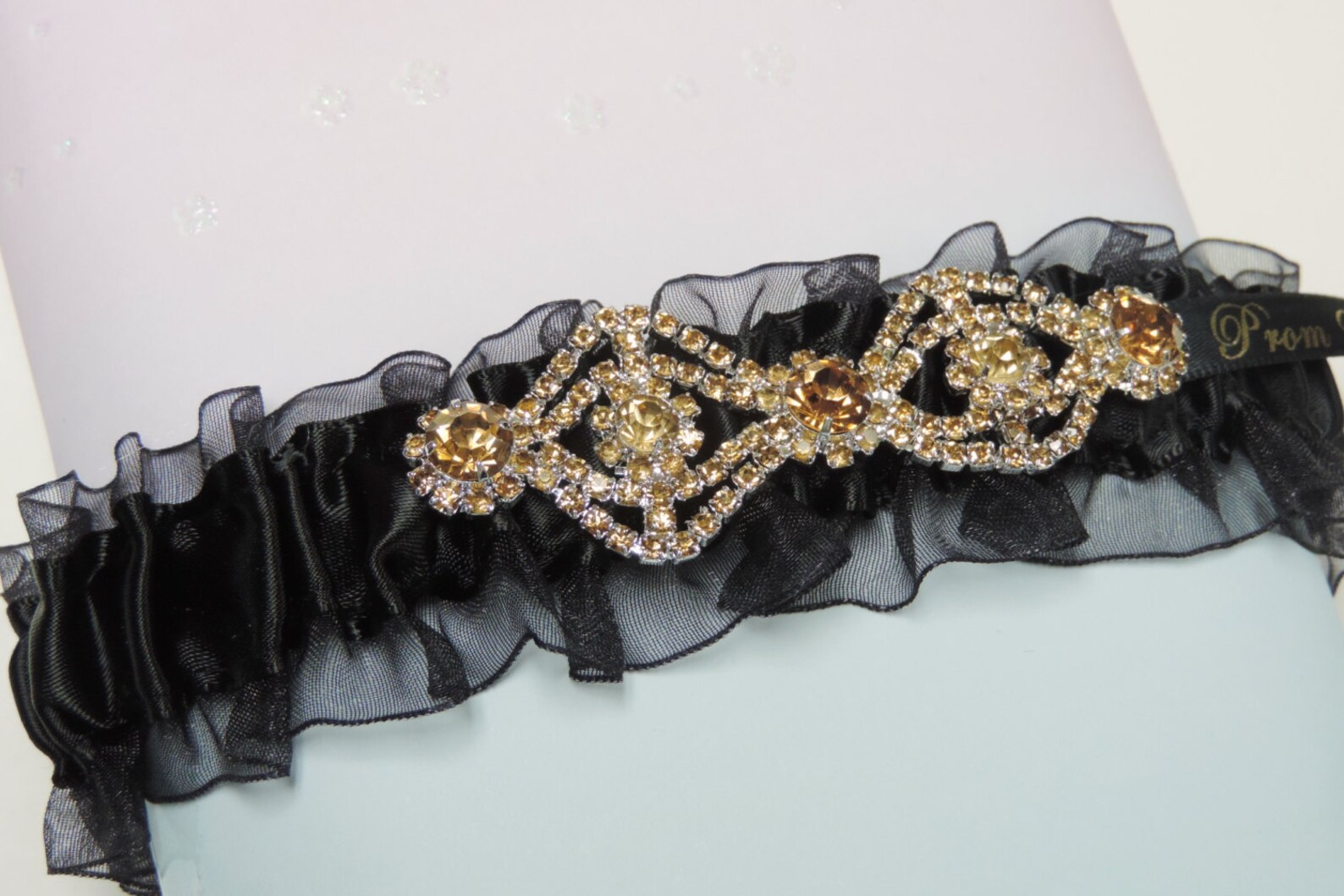 Black and Gold Prom Garter Prom Garters Custom Colors Prom Etsy