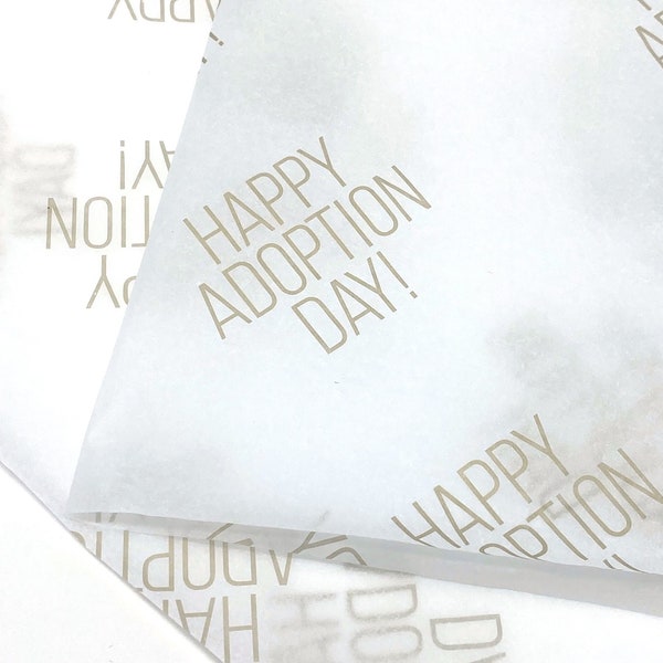 Tissue Paper - Happy Adoption Day! - Gift Wrap tissue paper, white, 10 sheets