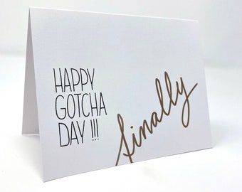 Handmade Gotcha Day Card: Adoption Celebration Card