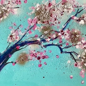 Tree original painting on stretched canvas