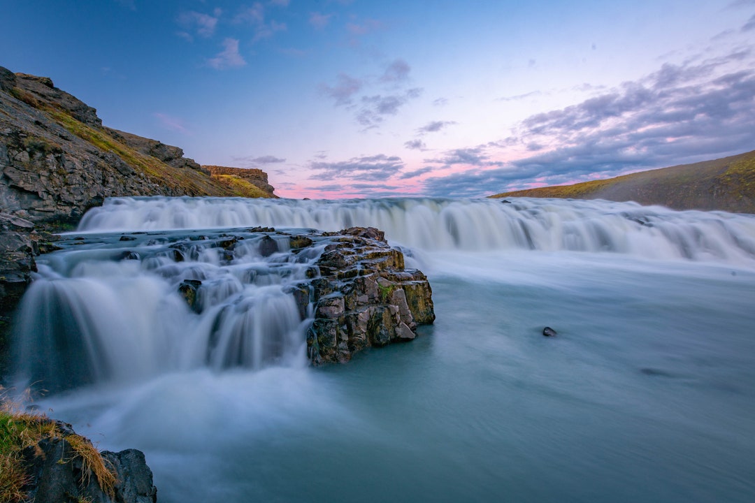 Fine Art Print, Digital Print, Waterfall Print, Iceland, Wall Decor