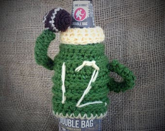 Football Beer Cozy, Football Fan Xmas Gift, Superbowl Beer Cozy, Beer Cozies, Favorite Football Team Gift, Christmas for him, Father's Day,