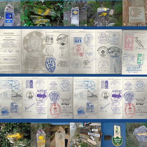 Camino De Santiago Pilgrim Passport Credencial Jakobsweg Etsy