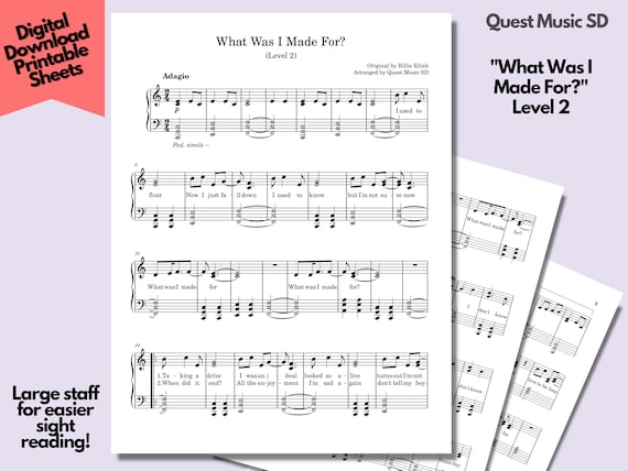 Simple Sheet Music Example Printable Piano Sheet Music For Beginners