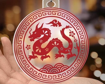 Personalized Year of the Dragon Ornament | Chinese Lunar New Year 2024