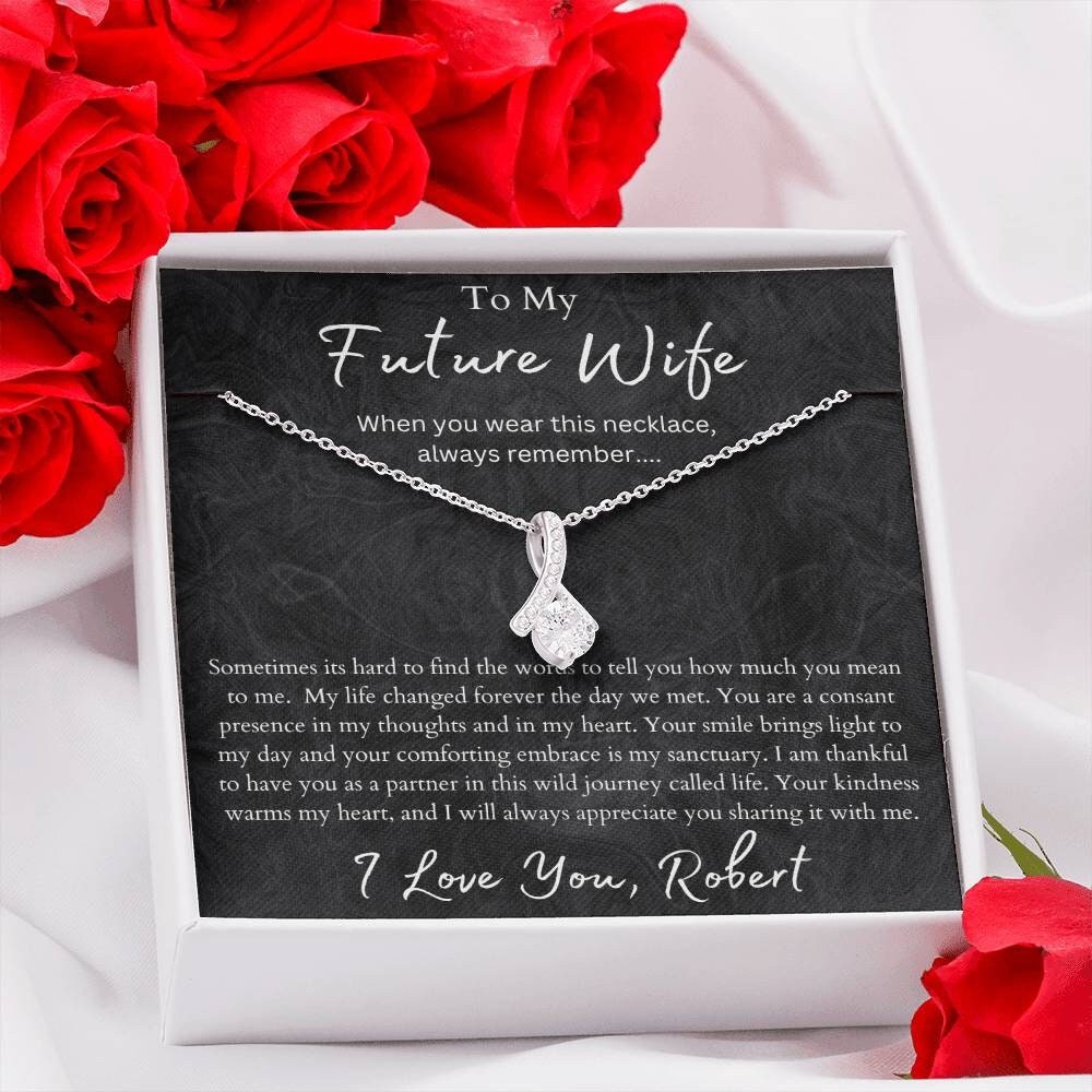 To My Future Wife Necklace, Last Everything Necklace, Engagement Gifts for Future  Wife, Christmas Gift for Future Wife, Fiancee Gifts - Etsy