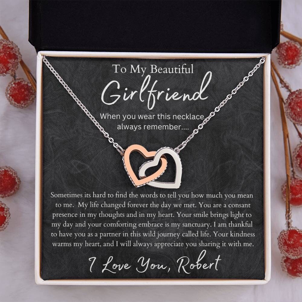 Appreciation Romantic Gift for Girlfriend Boyfriend Interlocking