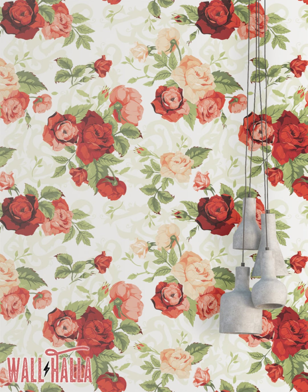 Mẫu giấy dán tường Rose Flower Vintage Wallpaper sẽ khiến bạn say mê với hoa hồng cổ điển tươi sáng, tạo nên một không khí thật ấm áp và đầy cảm hứng cho căn phòng của bạn.
