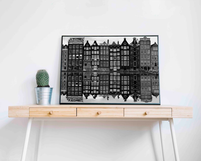 amsterdam print, amsterdam poster, amsterdam photography, amsterdam walla art, amsterdam black and white, art, photo, printable, download
