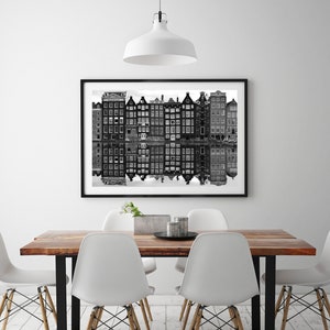 amsterdam print, amsterdam poster, amsterdam photography, amsterdam walla art, amsterdam black and white, art, photo, printable, download