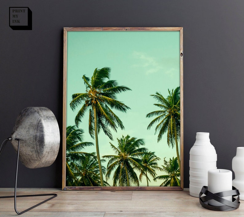 Palm Tree Print Palm Tree Wall Art Palm Print Tropical Etsy — free download