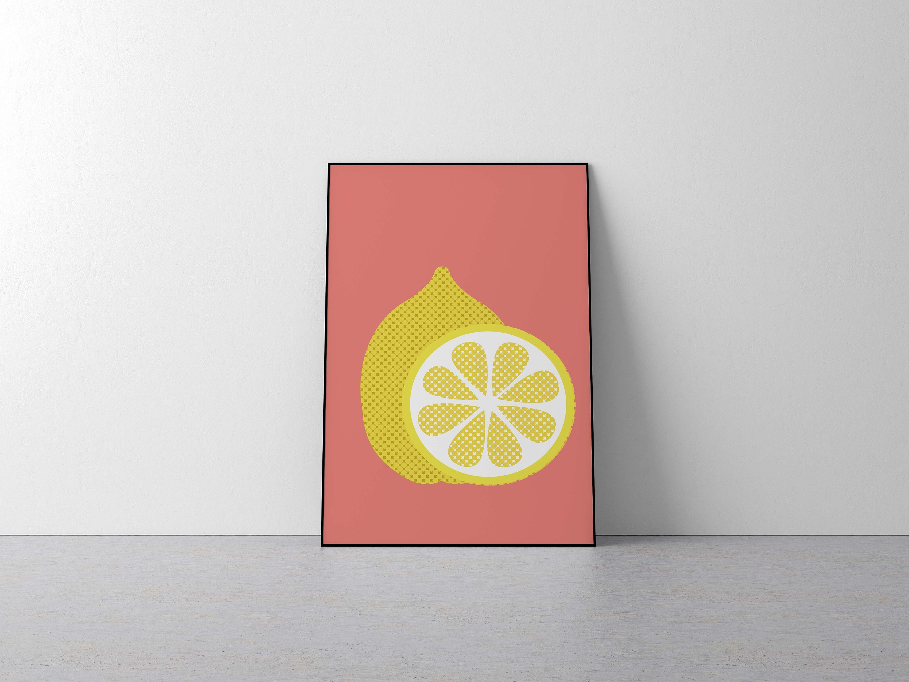 Lemon Print Lemon Wall Art Citrus Print Lemon Poster | Etsy