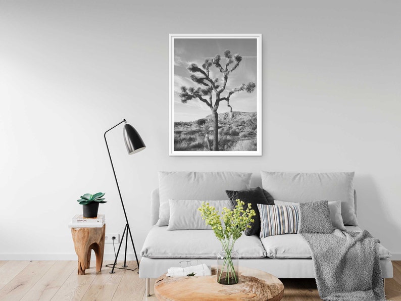 Joshua Tree Print Black and White Photography Joshua Tree Etsy
