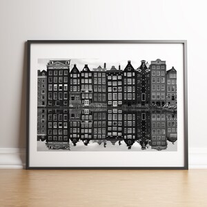 amsterdam print, amsterdam poster, amsterdam photography, amsterdam walla art, amsterdam black and white, art, photo, printable, download