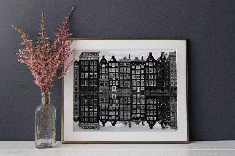 amsterdam print, amsterdam poster, amsterdam photography, amsterdam walla art, amsterdam black and white, art, photo, printable, download