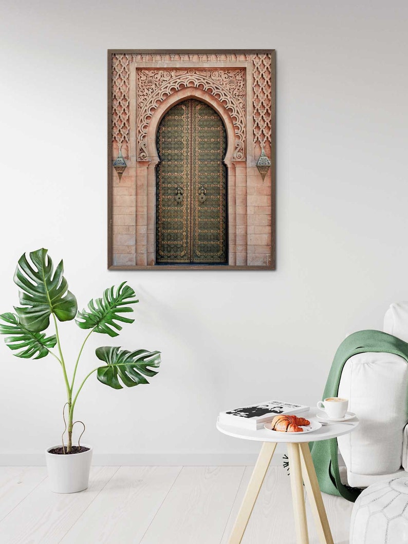 Moroccan Door Print Morocco Wall Art Moroccan Decor Rabat | Etsy
