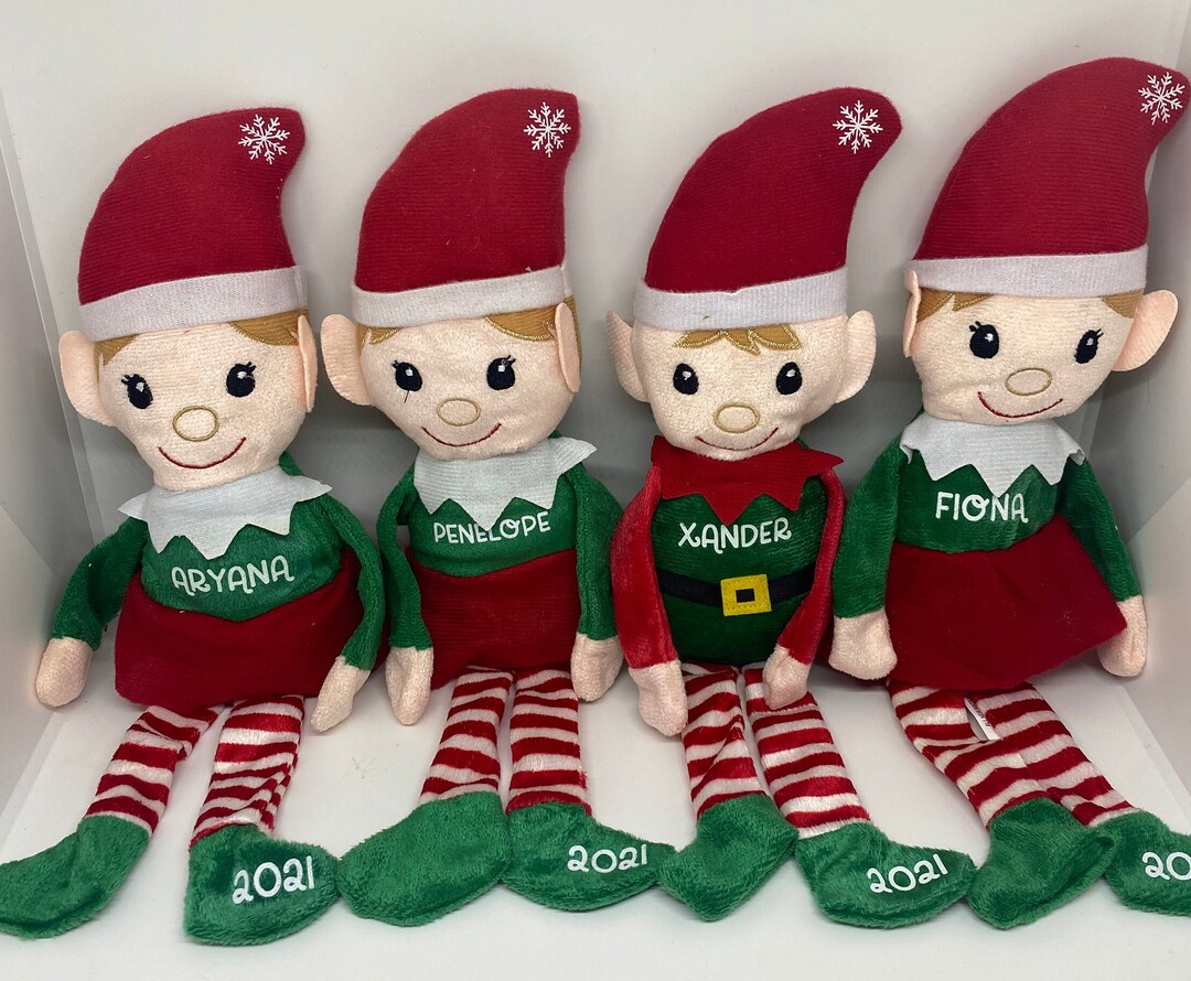 Personalized Plush Christmas Elf – Shelf Sitter Decoration - Etsy