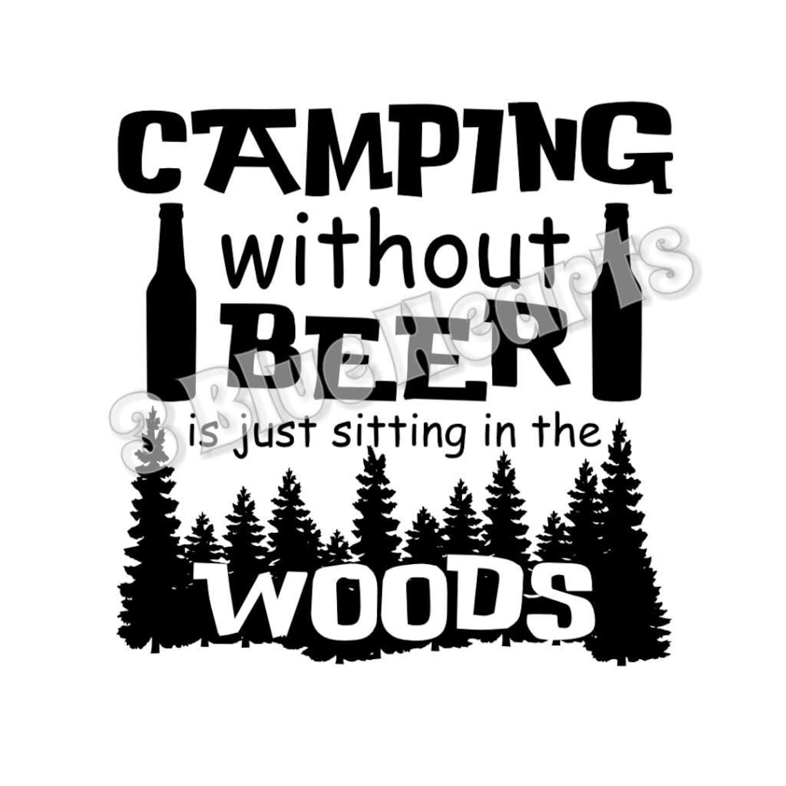 Camping Without Beer svg studio dxf pdf jpg | Etsy