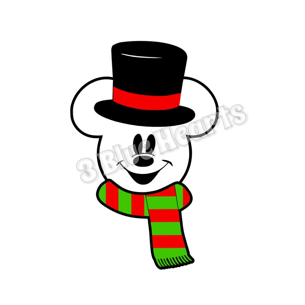 Download Snowman Mickey Head svg dxf pdf studio jpg Christmas svg ...