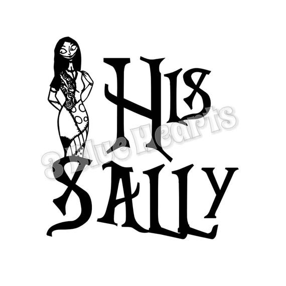 Download Nightmare Before Christmas His Sally, Her Sally svg studio ...