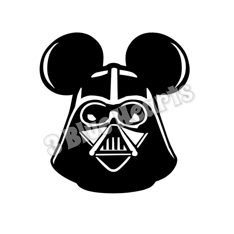 Download Darth Vader Mickey Head Star Wars Mickey Head SVG dxf pdf ...