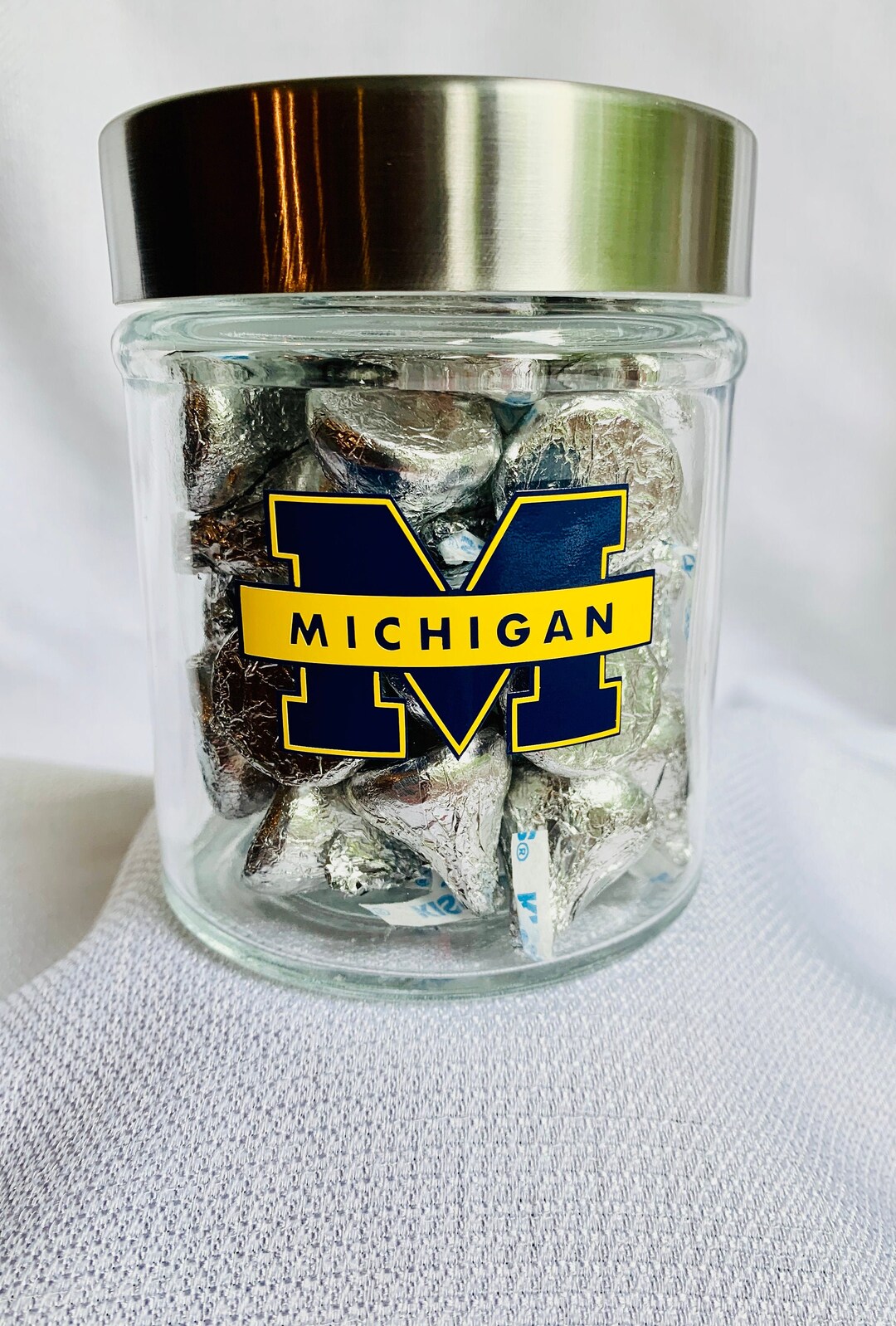 University of Michigan Jar, Michigan Gift, Michigan Wolverines