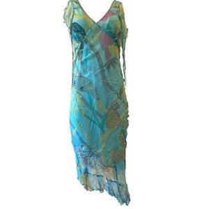 Turquoise Sequin Dress - Etsy