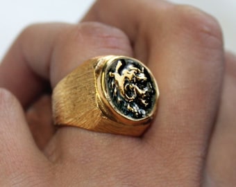 Alexander der Große Silber Münze Ringe, Artisan Silber Schmuck, Krieger Männer Ringe