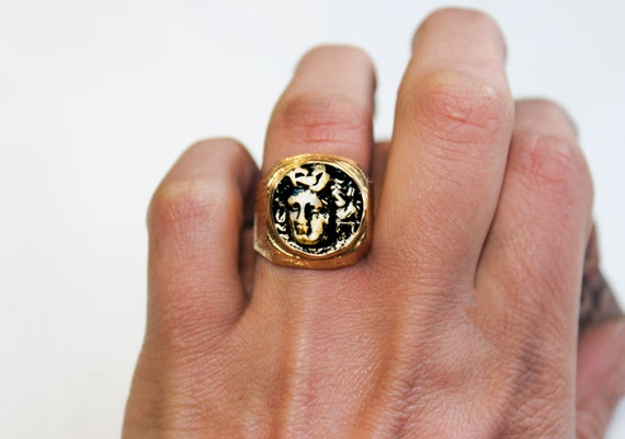 medusa gold ring