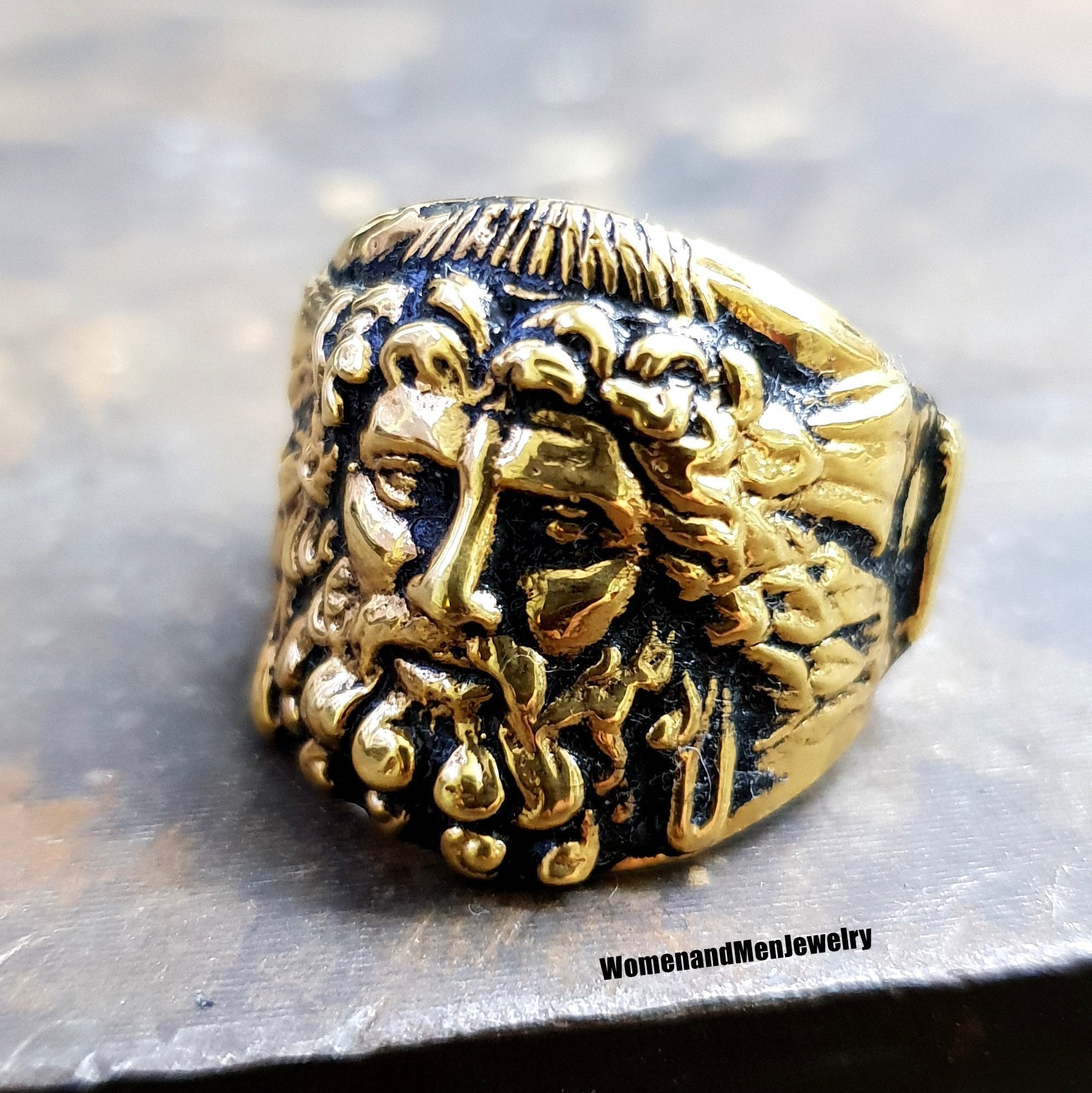Zeus Ring Zeus Zeus Men's Ringgold Zeus Rings Artisan Etsy Canada
