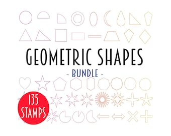 Pennelli Procreate | 135 timbri di forme geometriche