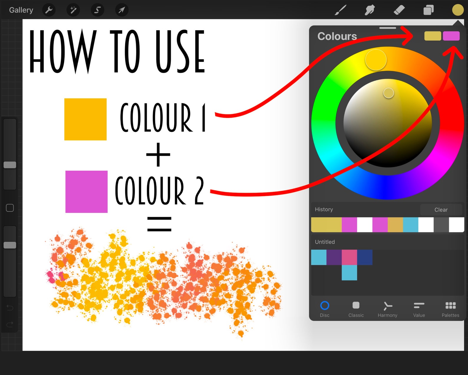 10 Double Colored Procreate Brushes Double Color Brushes for Etsy