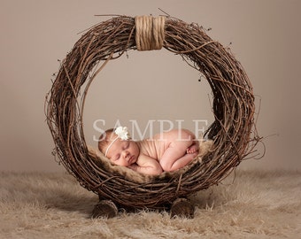 Digital Download Newborn Digital Backdrop , Barn Floor Reclaimed Wood Swing on Warm Wood Backdrop Newborn digital backdrop,