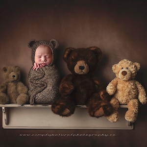 Newborn Digital backdrop, Bear Digital Backdrop, Teddy bear backdrop, newborn digital download, digital insert, newborn digital insert