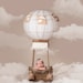 Newborn digital backdrop, Digital Backdrops/Props (Newborn Hot Air Balloon Prop with Cream, Blue Backgrounds with Clouds) 4 Digital download 