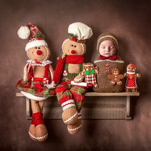 Gingerbread newborn prop,Gingerbread newborn digital prop, gingerbreadman Digital, gingerbreadman newborn, Christmas Digital, PSD FILE