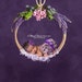 Newborn digital backdrop, Digital Backdrops/Props (pink and purple floral wreath newborn prop) digital download 