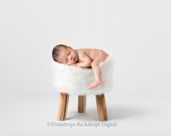 Digital Backdrops/Props (Newborn Photography Prop, White Fur Chair on White backdrop) Digital Download