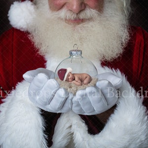 Santa Digital Backdrop, Santa with ornament for newborn , Santa holding ornament digital christmas prop, santa digital. PSD AND JPG