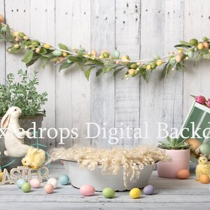 Easter newborn digital backdrop, easter backdrop, newborn easter backdrop, easter digital prop, easter newborn digital,  Easter newborn